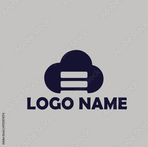 SaaS platforms product logo simple flat vector illustration Icon