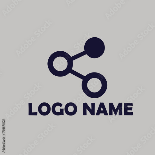 SaaS platforms product logo simple flat vector illustration Icon