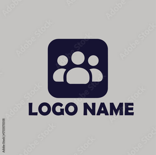 SaaS platforms product logo simple flat vector illustration Icon