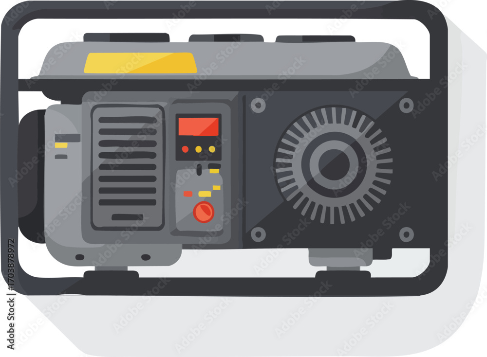 Obraz premium Portable electric generator for power supply during outage situation