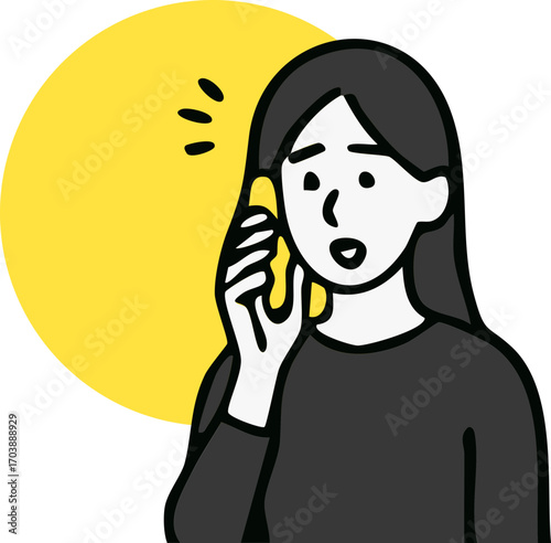 woman talking on the phone