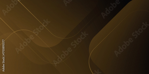 Brown and gold gradient abstract background with luxurious and elegant gold geometric design. Modern background concept for covers, brochures, banners, and cards. EPS. 6