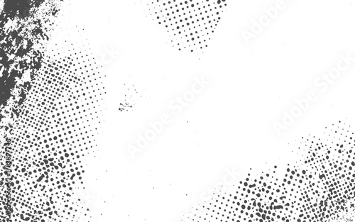Subtle halftone grunge urban vector.. Grunge background. Abstract mild textured effect. Circular Dot Pattern on White Background Creates Optical Illusion Effect