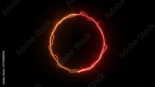 Animated background with looping electric circle