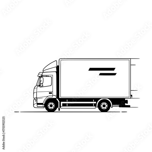truck isolated on white