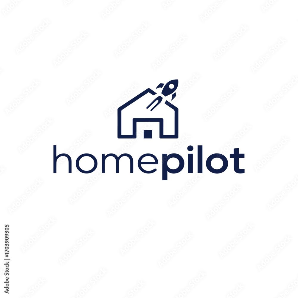 Fototapeta premium Home Logo, Home pilot Logo