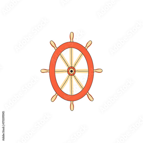 steering wheel and compass
