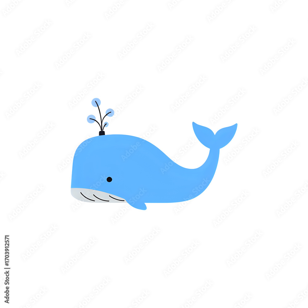 Obraz premium Fish Blue whale 