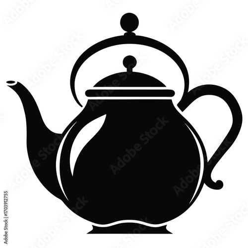 Elegant Silhouette of a Classic Teapot A Timeless Symbol of Warmth Tradition and the Simple Pleasures of Sharing Tea with Friends