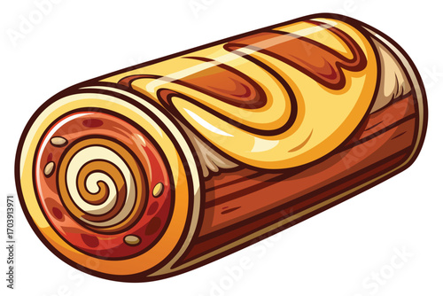 Delicious Cinnamon Roll Cake Roll with Swirls and Glaze A Sweet Treat for Any Occasion