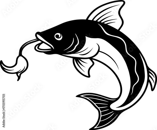 vector illustration of a fish