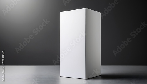 Clean Vertical Box Mockup Psd Template For Branding Packaging Design