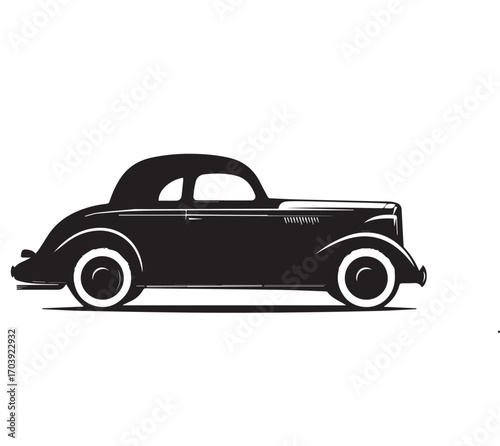 vintage black car