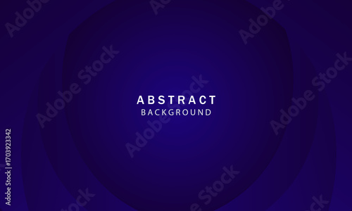 Dark blue gradient. Minimal dynamic background with circles, abstract creative background, modern landing page concept vector.