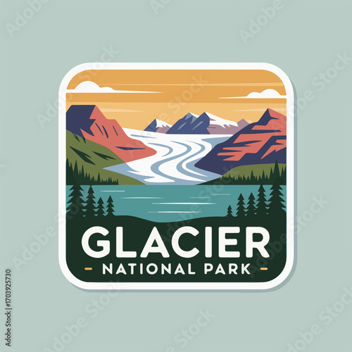 A captivating vista of glacier national park, showcasing its majestic mountains, pristine lakes, and lush forests, inviting exploration and appreciation of natures grandeur