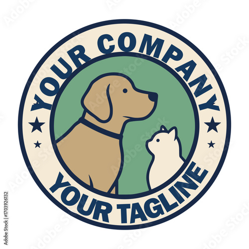 Animal Clinic Vector Logo Template. This logo could be use as logo of pet shop, pet clinic, or other