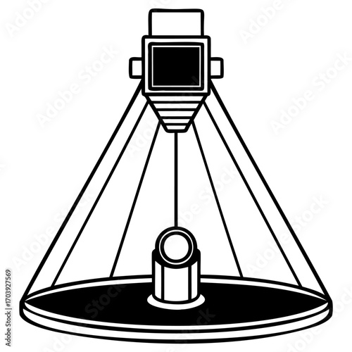 Vintage surveying instrument theodolite with tripod and telescope