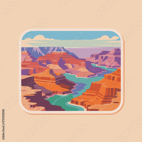 Grand canyon national park in arizona, usa, a steepsided canyon carved by the colorado river, a popular tourist destination and iconic landmark in the american southwest