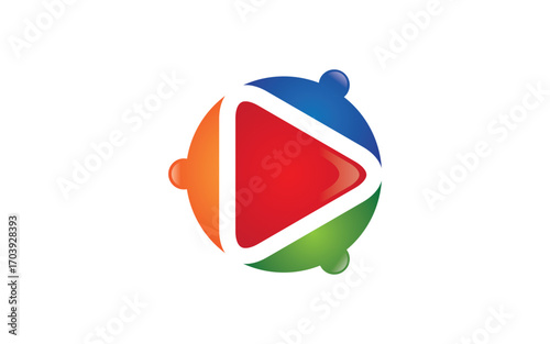 Adoption care community network and social logo design v3.168