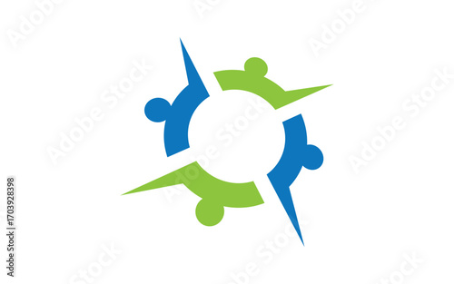 Adoption care community network and social logo design v3.169