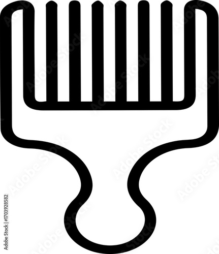 Afro Comb Icon