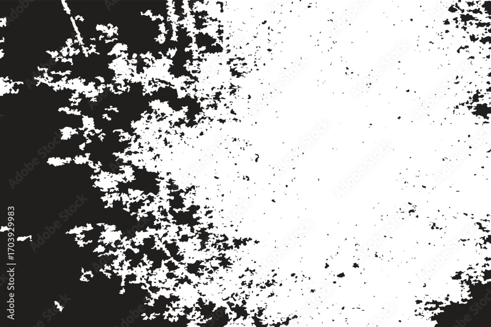 Fototapeta premium Grunge background of black and white, Sketch grunge design. Abstract vector illustration. Texture of cracks, scratches, chips, scuffs, dust, dirt
