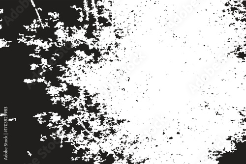 Grunge background of black and white, Sketch grunge design. Abstract vector illustration. Texture of cracks, scratches, chips, scuffs, dust, dirt