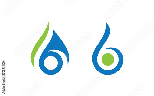 Water drop Plumbing Logo Template vector illustration v4.5