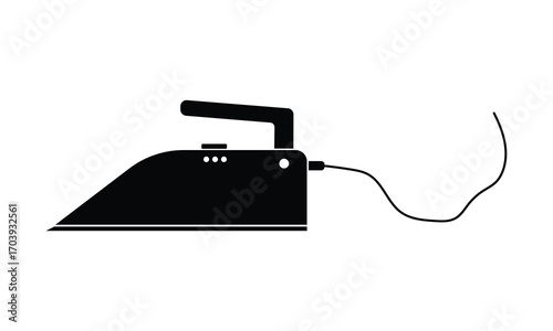 Electric iron vector icon. Iron with good quality. Laundry item symbol. Dry and steam iron vector icon set.