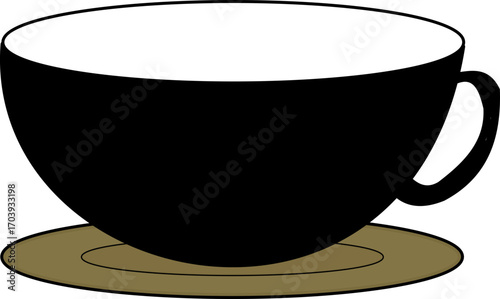 black coffee cup