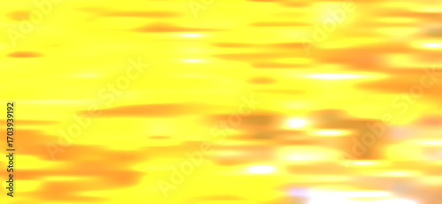 The abstract image presents a blend of vibrant yellow and subtle orange hues, creating a warm, luminous effect with blurred shapes and horizontal patterns that evoke a sense of gentle movement