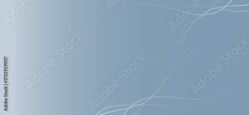 Subtle waves create a minimalist gradient backdrop featuring soft, cool gray and blue tones, offering a modern and calming effect suitable for diverse design applications