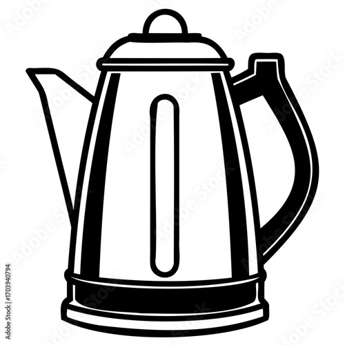Electric kettle, a modern appliance for boiling water quickly, perfect for tea, coffee, and other hot beverages in the kitchen