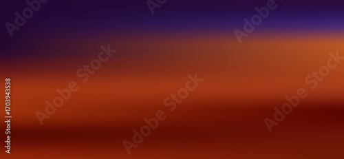 An abstract gradient blends deep violet with warm burnt orange, creating a subtle yet impactful visual effect emphasizing color transitions and soft, diffused light, great for backdrops