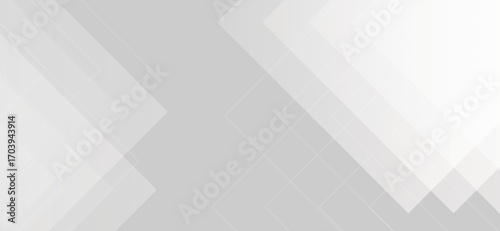 Elegant background with overlapping translucent white and light gray squares creates a modern and sophisticated geometric design that suggests simplicity and a clean aesthetic