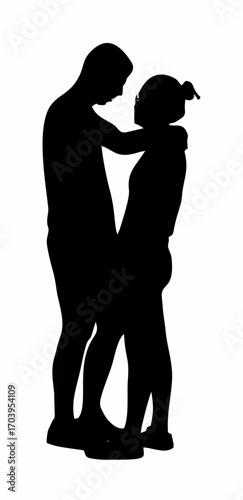 Girlfriend and boyfriend kiss...