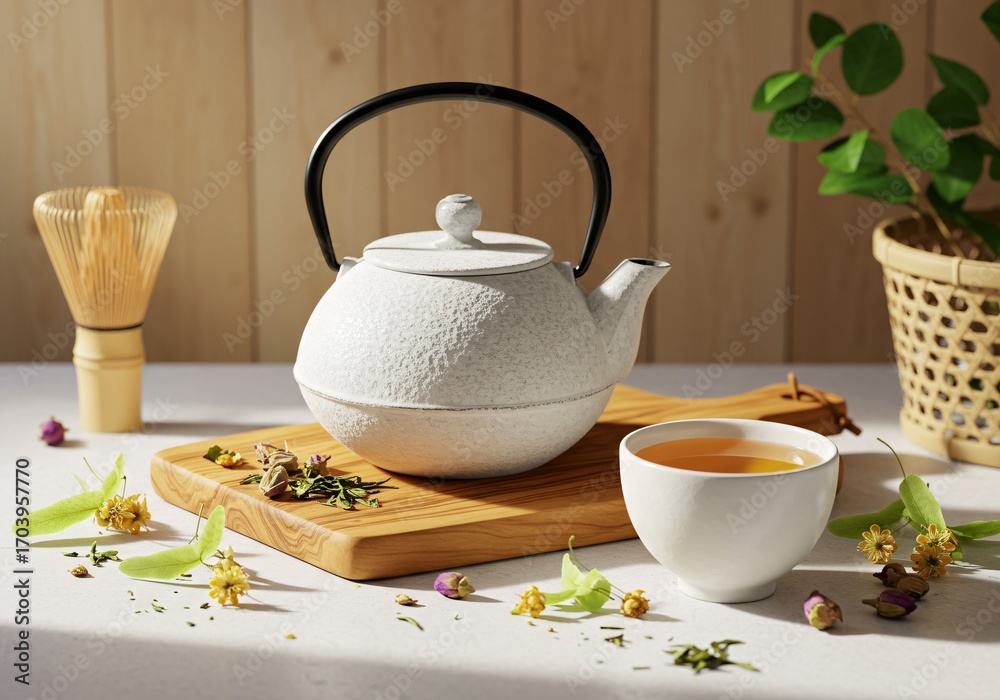 Fototapeta premium Serene Tea Ritual