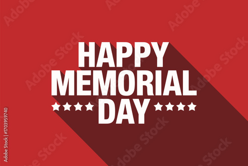Happy memorial day banner patriotic celebration background