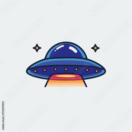 Extraterrestrial UFO Vector Space Artwork