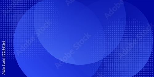 Abstract blue color background. Blue circle background.
