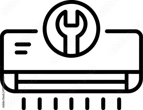Air conditioning repair service maintenance ac repair icon