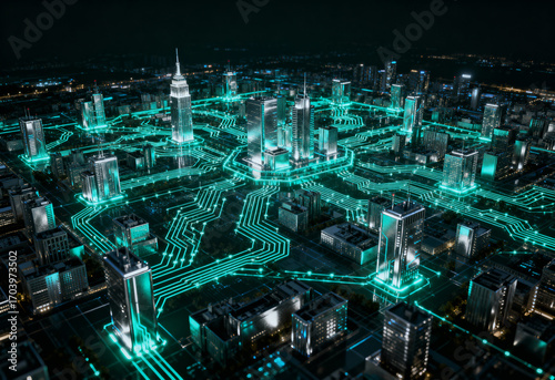 Complex Blockchain Ecosystem with Layered Circuit Connections