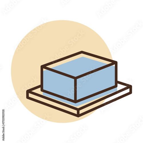 Classic Butter Block on a Dish