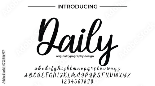 Daily - Elegant Script Font for Smooth Handwritten Design and Creative Typography