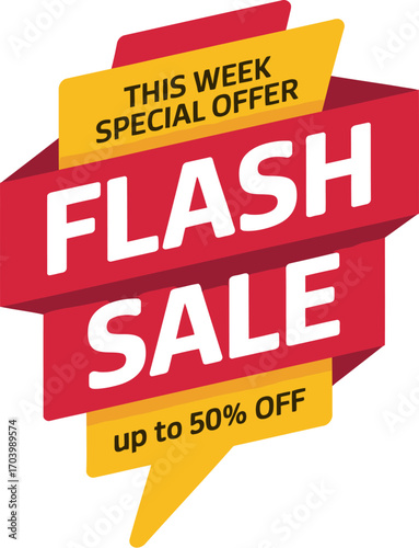 Flash sale this week special offer up to fifty percent off