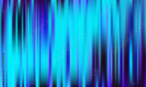 Fractal Glass Gradient Vector Texture. Reed vertical lines patterned glass, overlay with transparent background. Universal teal and pink stylish gradient