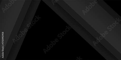 Top background decoration wallpaper. Black gray satin dark fabric texture luxurious shiny that is abstract silk cloth panorama background with patterns soft waves blur beautiful. vector