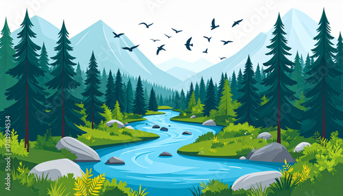 Flowing Forest River