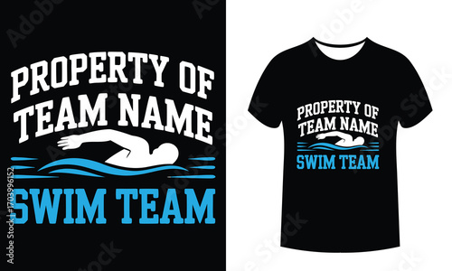 Property Of Team Name A Vector Style T-shirt Design