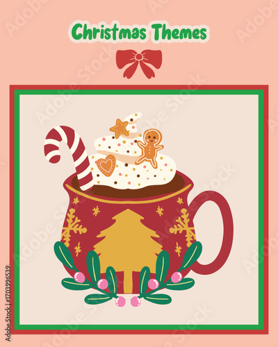 Cute Christmas lettering vector stickers perfect for holiday packaging, card making, and DIY projects